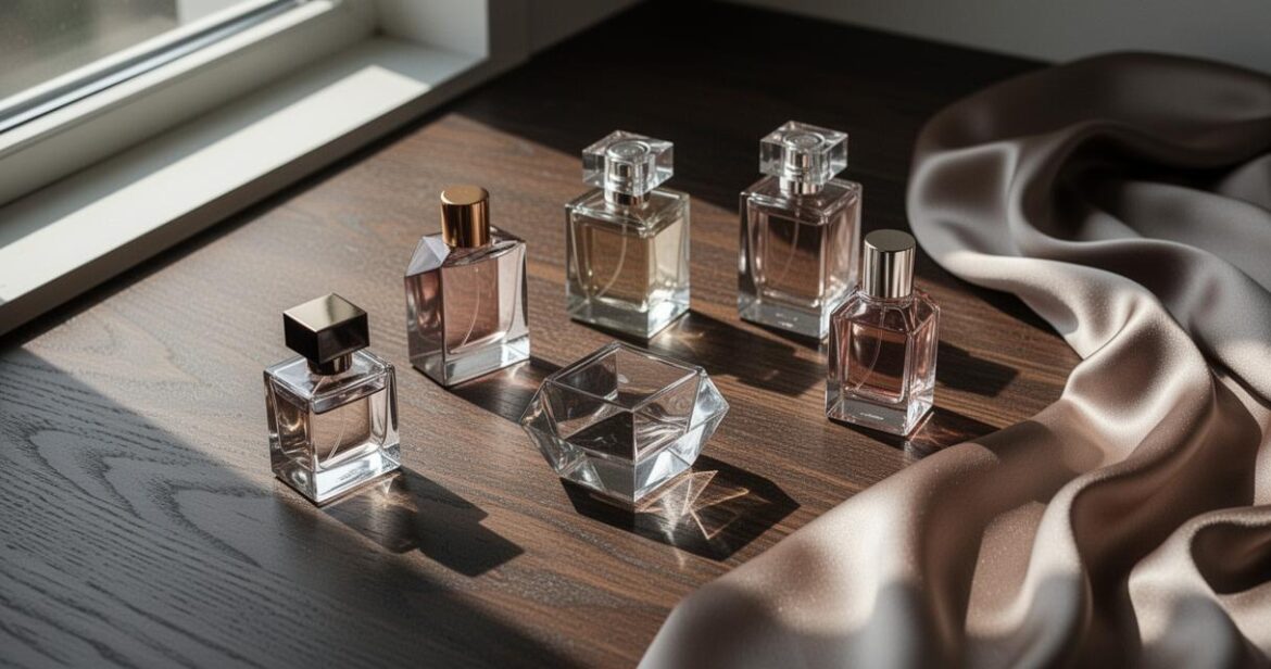 Imaee d'une séléction de belle bouteilles de parfum pour homme